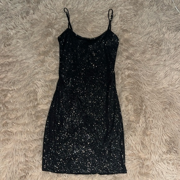 Lucy In The Sky, Black slip dress. XS - Picture 1 of 3